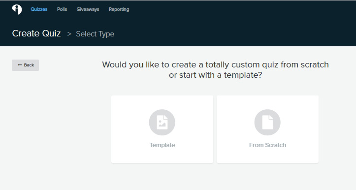 Use a template to make a quiz or build it from scratch